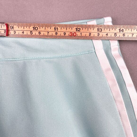 Adidas Originals 3S Mini Skirt Women Sz S Flash Aqua Mint Blue JP3653 Athleisure - Picture 6 of 8